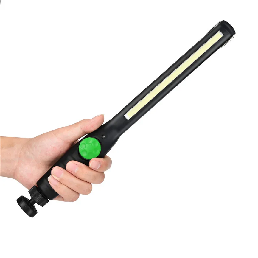 COB Светодиодный фонарь USB Магнитный ручной работы для дома гаража автомобиля Аварийный Открытый фонарик Oct#1 - Испускаемый цвет: Green