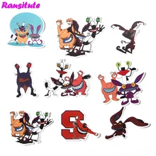 42 шт./компл. Aaahh настоящими монстрами; Забавная детская игрушка стены стикеры сделай сам чемодан компьютер скейтборд, водонепроницаемые наклейки для украшения