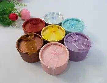 

Free Shipping Jewelry box 30PCS/lot Ring Box Round Earring Boxes Jewelry Storage Case Paper Box Jewelry Packaging WJ-411234