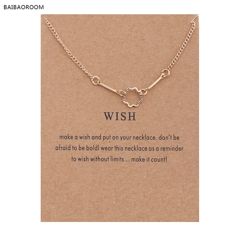 New Gold Plated Bones Rose Flower Shaped Alloy Clavicle Pendant Short Necklace