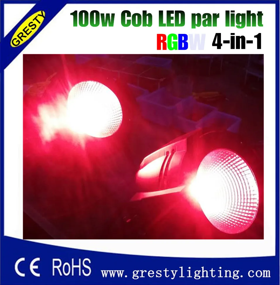 6xLot Led Par Light COB 100W High Power Aluminium Case with Barn door