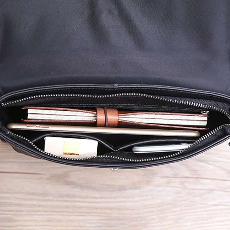 AETOO Head-layer cowhide handbag, male leather soft leather envelope bag, business leisure large capacity men's handbag