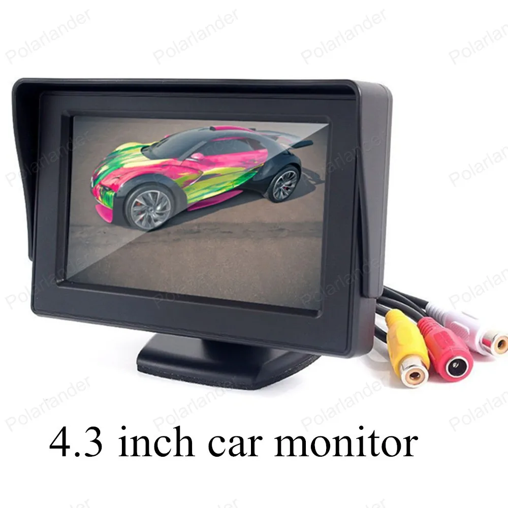 

4.3 inch TFT Color LCD display car rear view monitor parking Fold-able rearview monitor screen for backup reverse camera