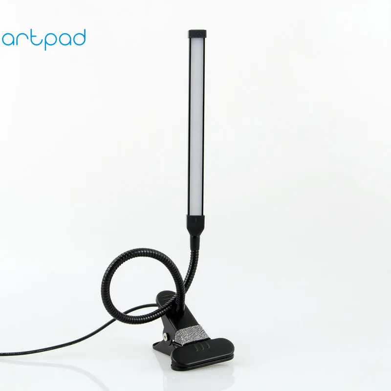 artpad энергоэффективных привел клип на огонь, гибкий gooseneck на 360 градусов, rotatable защиты глаз рабочем столе зажим огонь с клип