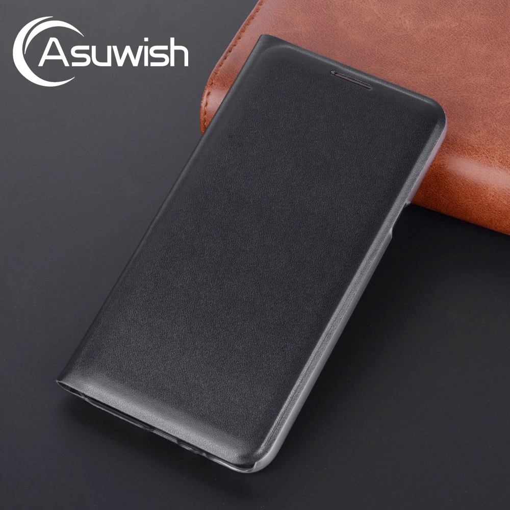 

360 Flip Cover Protective Case For Samsung Galaxy J7 Duo 2018 J 7 SM J720 J720F SM-J720F Leather Phone Case Wallet Card Holder