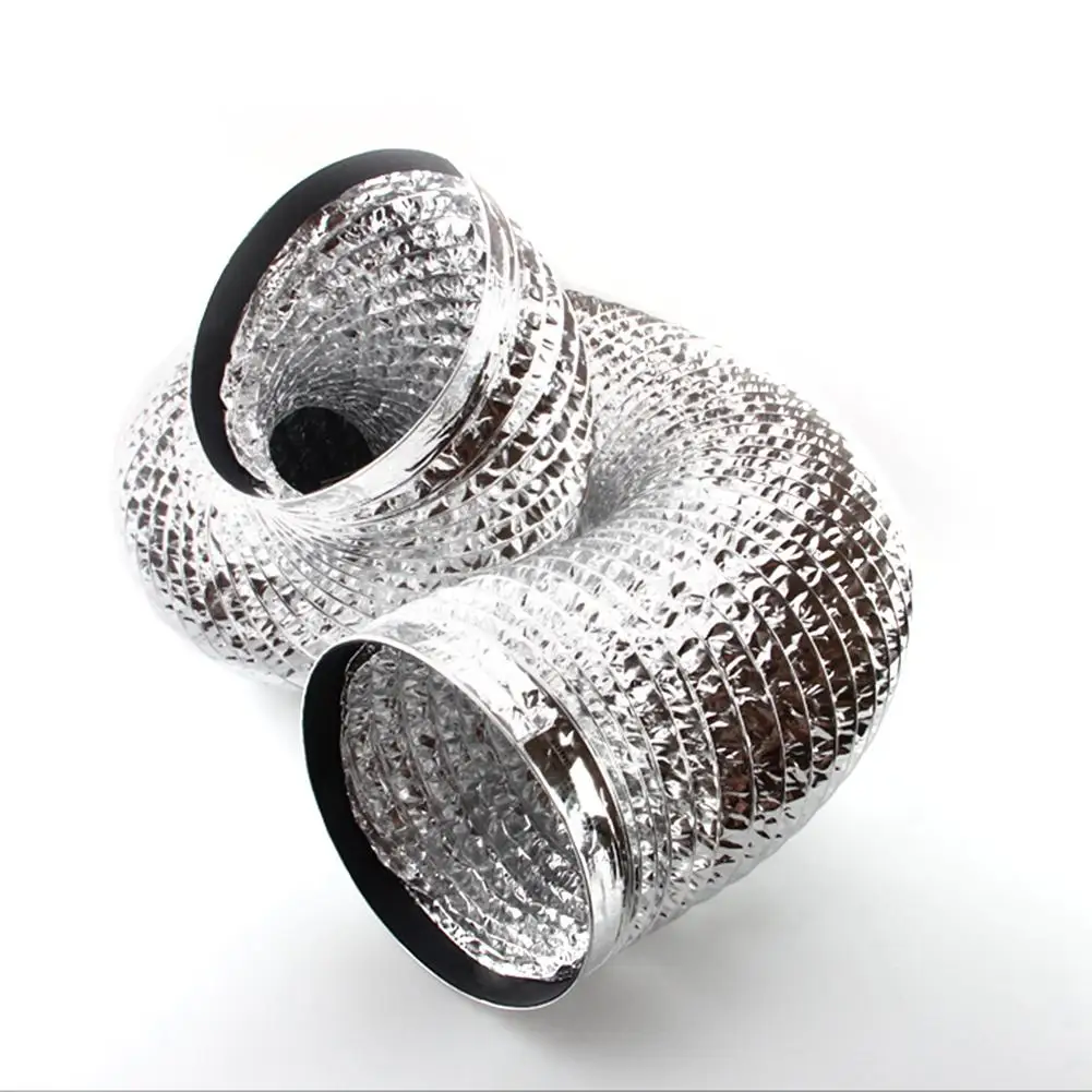 10cm*9m 15cm*9m 0.06mm Aluminum Foil Hose Exhaust Tube High Temperature