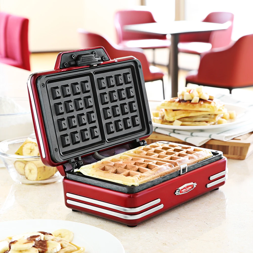 nostalgia electrics waffle maker