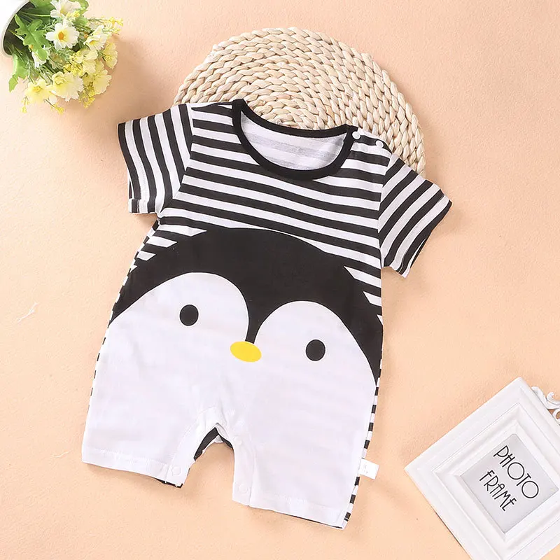 Verano Impresión de dibujos animados bebé mameluco manga corta mono infantil algodón recién nacido Bebés Ropa cute bebé ropa bebes Verano Impresión de dibujos animados bebé mameluco manga corta mono infantil algodón recién nacido Bebés Ropa cute bebé ropa bebes