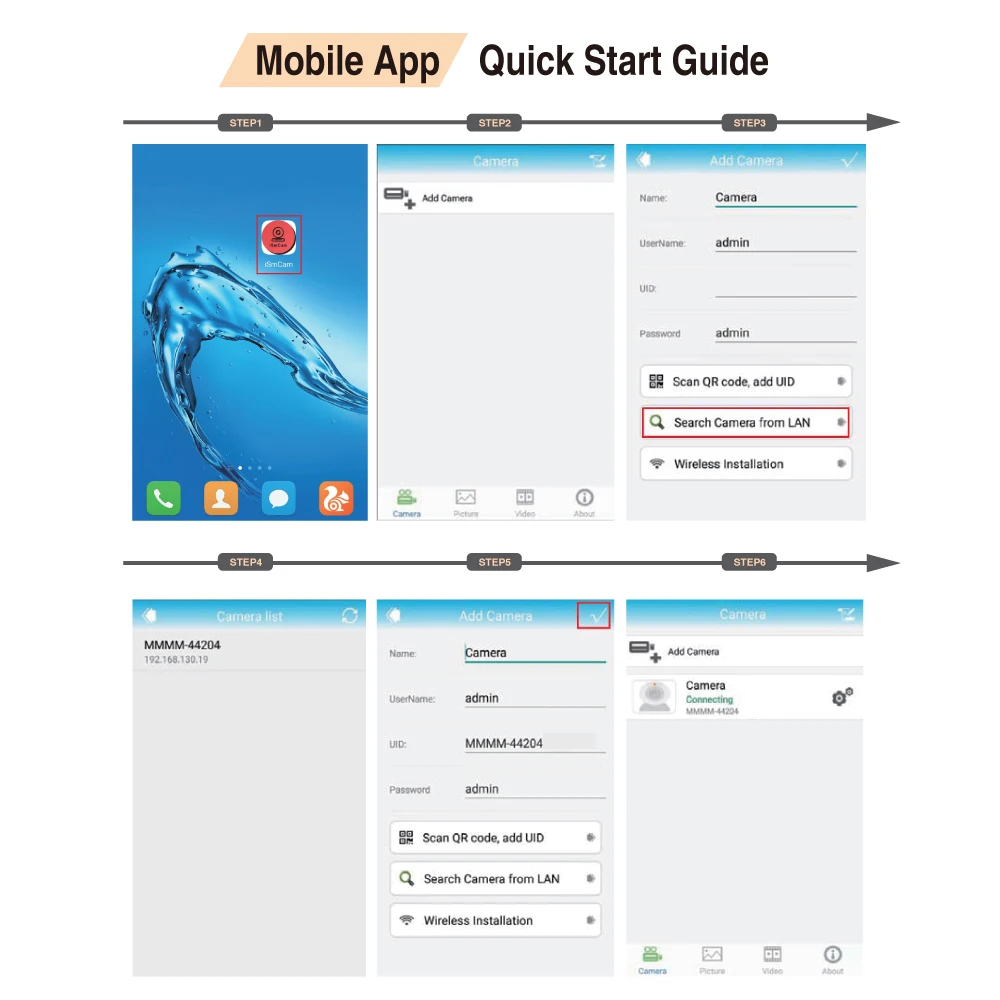iSmCam_Mobile app