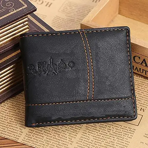 

Men Fashion Leather Bifold Wallet Brand Luxury Wallet Short Slim Male Purses Wallets Men With Coin Pocket card holder organizer