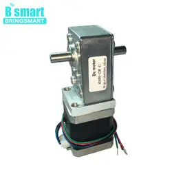 Bringsmart A58SW-42BYS 12 V двойной выходной вал DC шагового двигателя 24 V 4-провод червячным двигателя долгую жизнь Self-замок для Комплектующие для