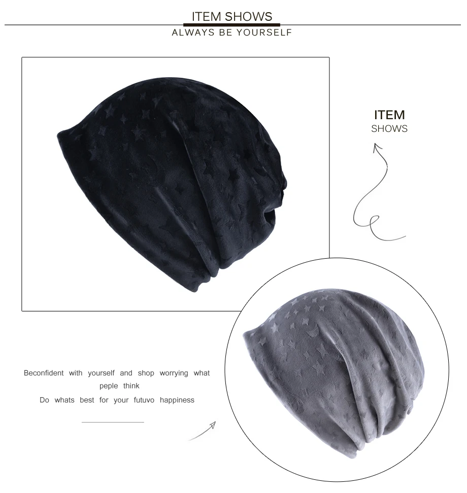 Stars Velvet Winter Hats Women Outdoor Hats Fashion Accessory Warm Beanie Hat For Girls Wind-Proof Bonnet_01 (6)