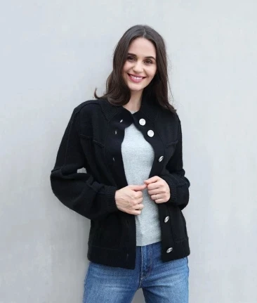  Original xiaomi mijia 10:07 casual patchwork knit cardigan loose sweater women's cardigan