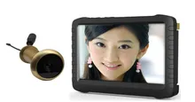 Alta Calidad CCTV HD Mini Cámara de La Puerta Bajo 0.008lux IR Pequeño Tamaño Cámara de Vídeo Con Audio Para Vigilancia de Seguridad Y Monitor