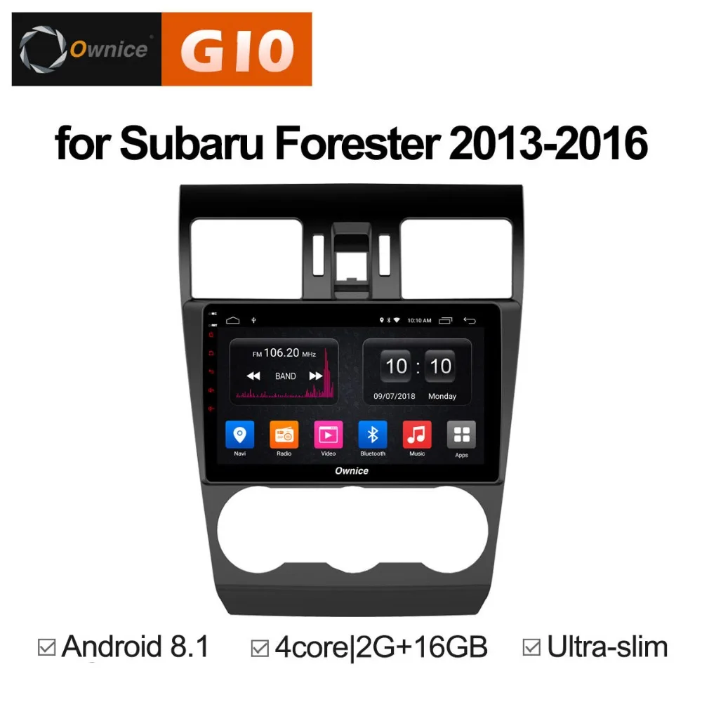 Android 8.1 Quad Core 2GB RAM+16GB ROM 9 inch Car DVD Player For Subaru Forester 2013 2014 2015 2016 GPS Navi Radio Stereo BT | Автомобили