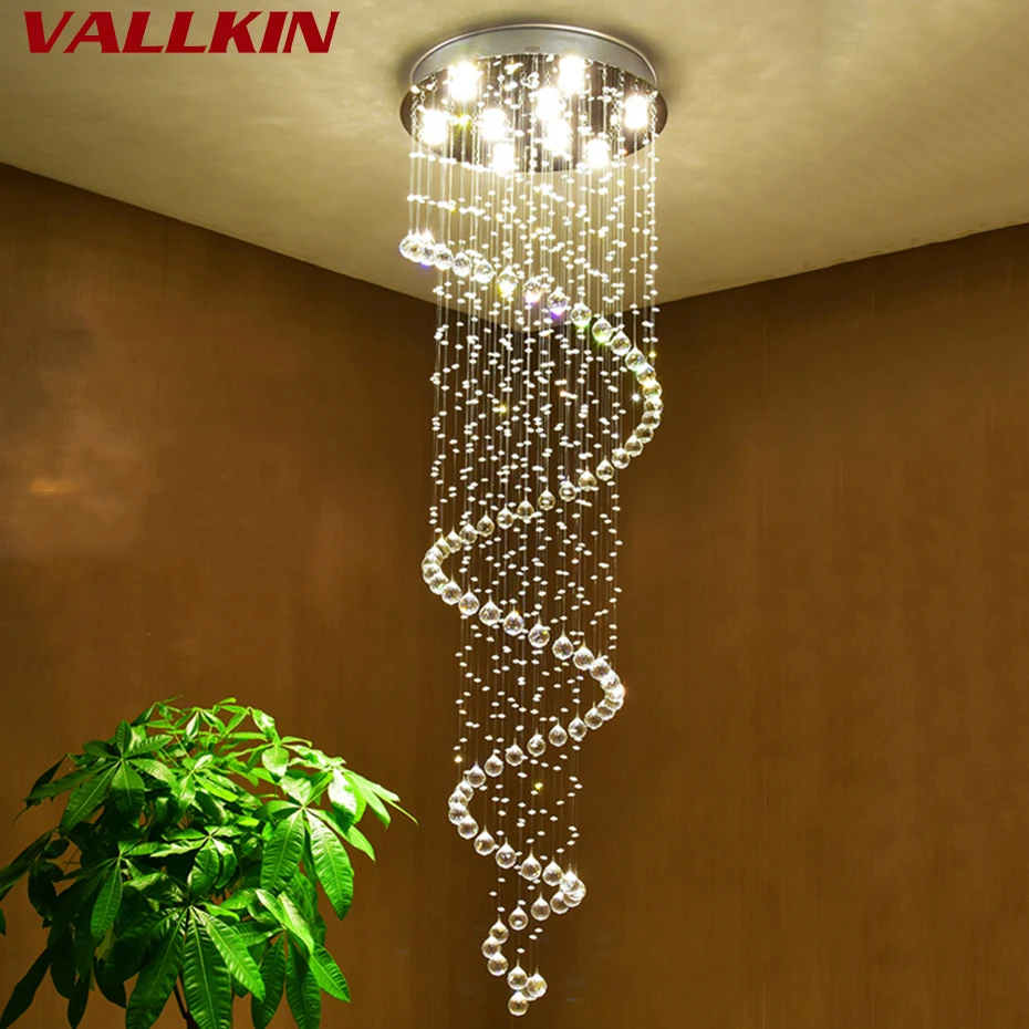 Modern LED Chandelier Clear Crystal Chandeliers Lighting For Dining