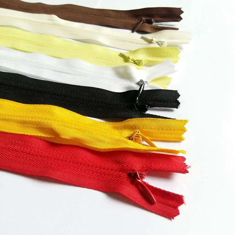 

8Pcs/lot 40CM Nylon Invisible Zippers For DIY Sewing Back/Dress/Cushion Tailoring Accessories Mixed Colors