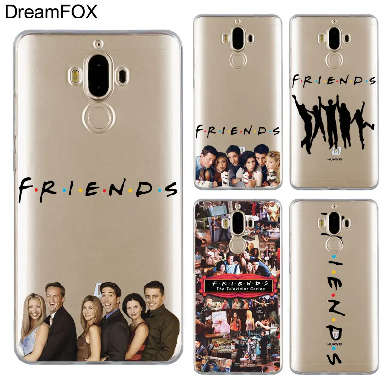 DREAMFOX L586 Friends Soft TPU Silicone Case Cover For Huawei Mate Nova 2 9 10 20 30 Lite Pro Plus |