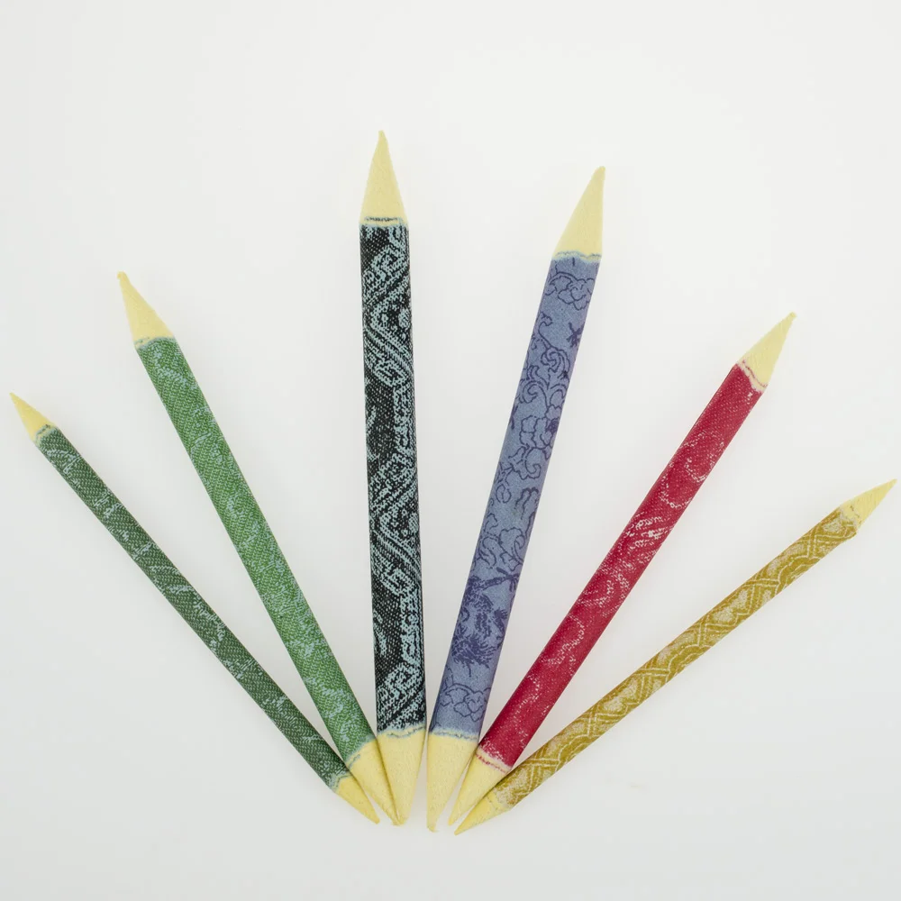 6PCs/2 sets Pastel Charcoal Blenders paper stumps Tortillon Paper Stumps for sketching painting art school supplies |