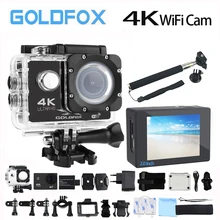 Goldfox H9 Стиль действие Камера Ultra HD 4 К 30fps 170D Wi-Fi спорт видео Камера 30 м Go Водонепроницаемый Pro велосипед шлем Cam Автомобильный видеорегистратор