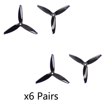 

12 Pairs GEMFAN 5152 3 Paddle Propeller 5 inch Prop For Brushless Motors FPV Freestyle Frame Freestyle Frame FPV Racing Drone