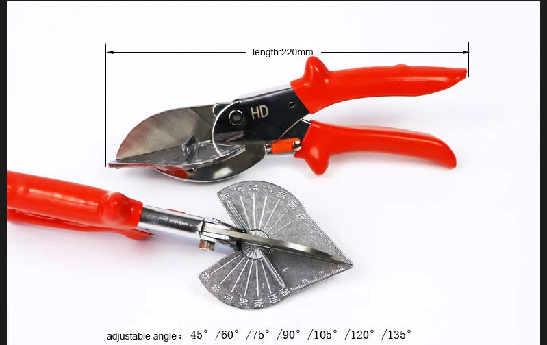 45-180 градусов регулируемые ножницы мульти угол Mitre сайдинг провода воздуховод резак ПВХ PE пластиковые трубы шланг ножницы бытовые инструменты