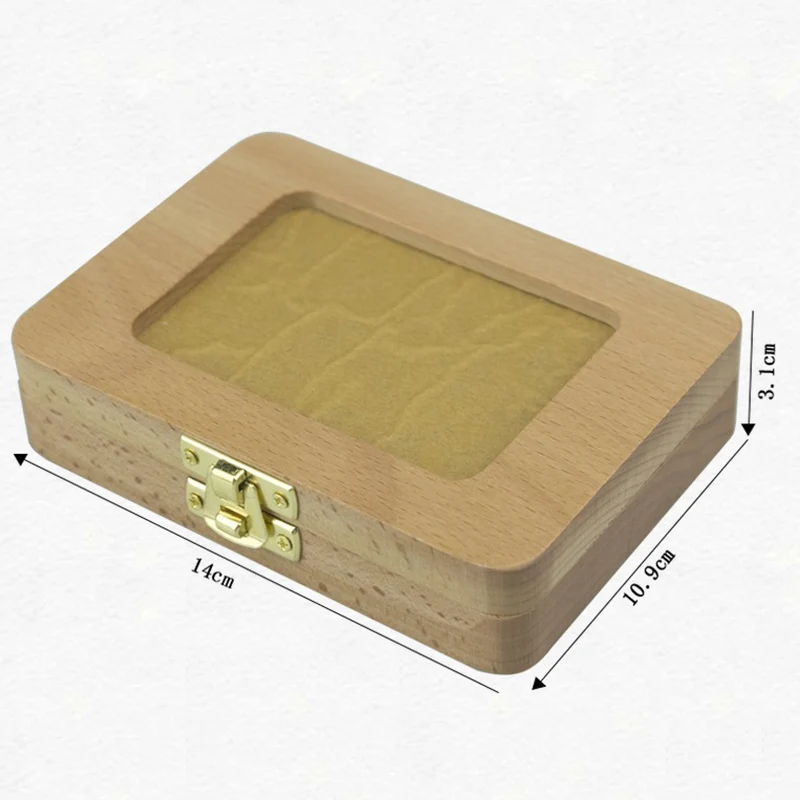 English Wood Baby Teeth Box Save Milk Teeth Wood Storage Collecting Teeth Umbilical Cord Lanugo Baby Souvenirs baby teeth box