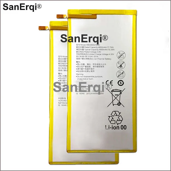 

For Huawei HB3080G1EBW S8 Rechargeable Li-ion battery For Huawei Honor S8-701u Honor S8-701W Mediapad M2 8.0