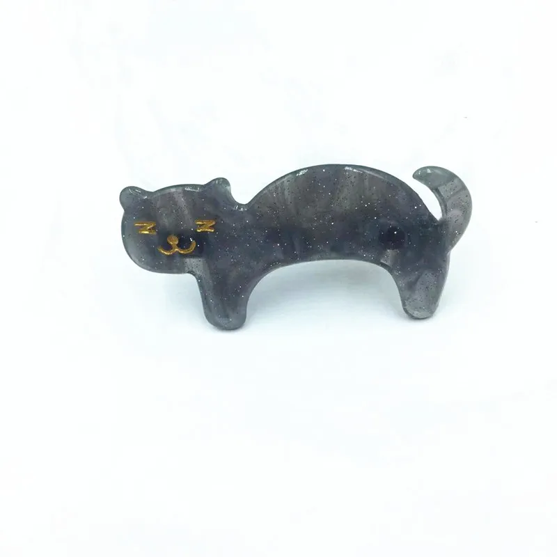 Японские аксессуары для волос Harajuku папка слов головной убор милый минималистичный зажим котенок заколка с кошкой Сейлор Мун - Цвет: grey