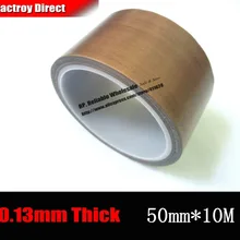 50 мм* 10 м* 0,13 мм) PTFE высокотемпературная стойкая лента изоляционные прокладки упаковочная прокладка