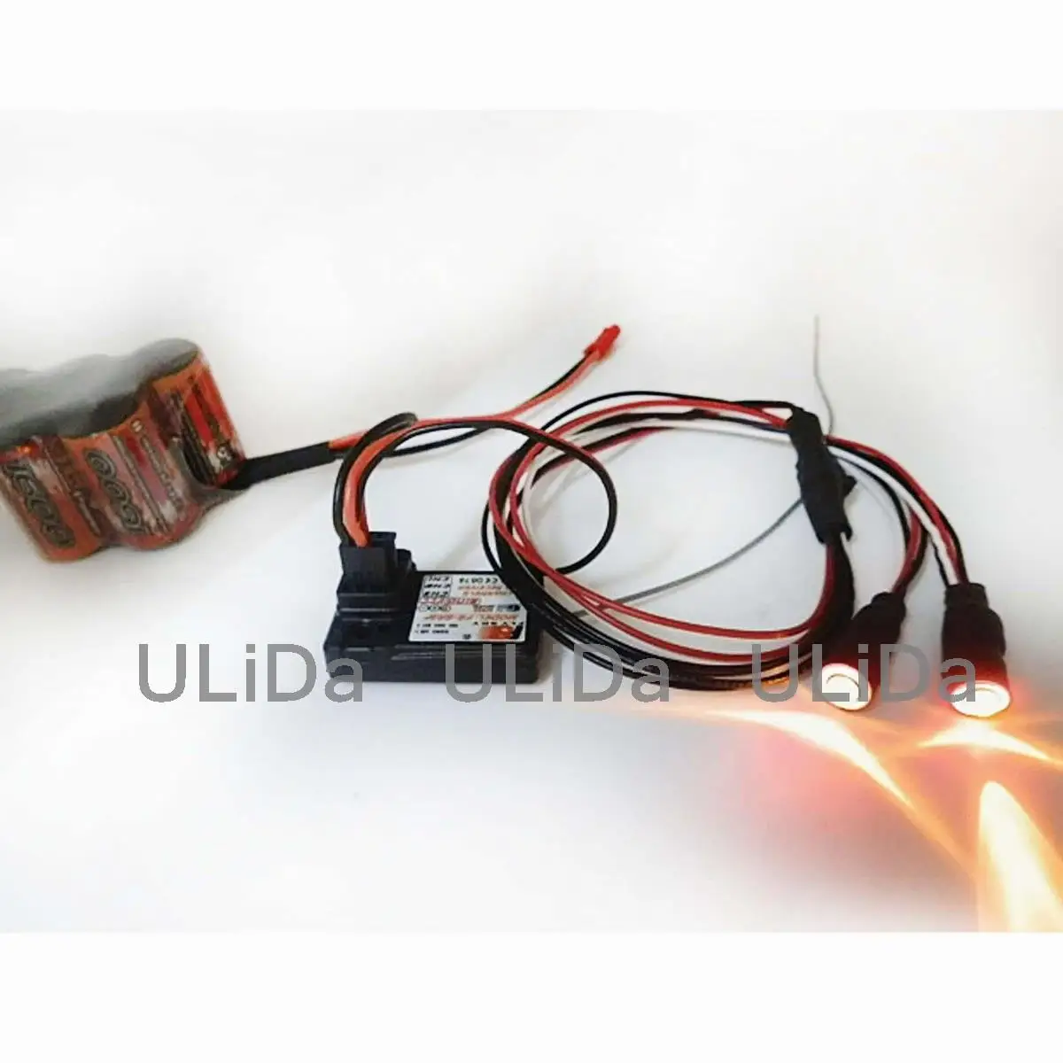 

FALCON 2Leds Angel Eyes & Demon Eyes LED Headlight Back Light for 1/10 RC Car