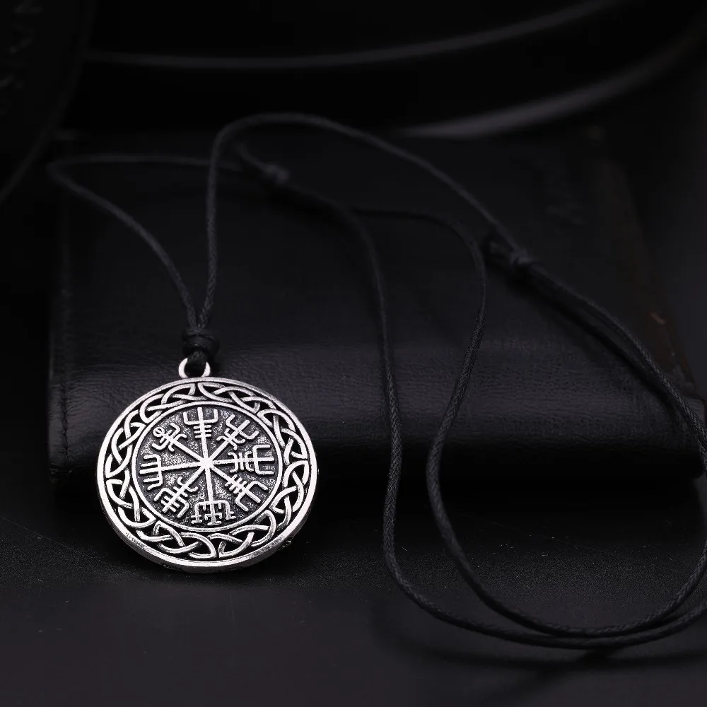 بلدي شكل رمز الموضة نورس رونيك نورس الرونية Vegvisir قلادة قلادة البوصلة مع سلسلة للنساء الرجال فايكنغ مجوهرات بلدي شكل رمز الموضة نورس رونيك نورس الرونية Vegvisir قلادة قلادة البوصلة مع سلسلة للنساء الرجال فايكنغ مجوهرات