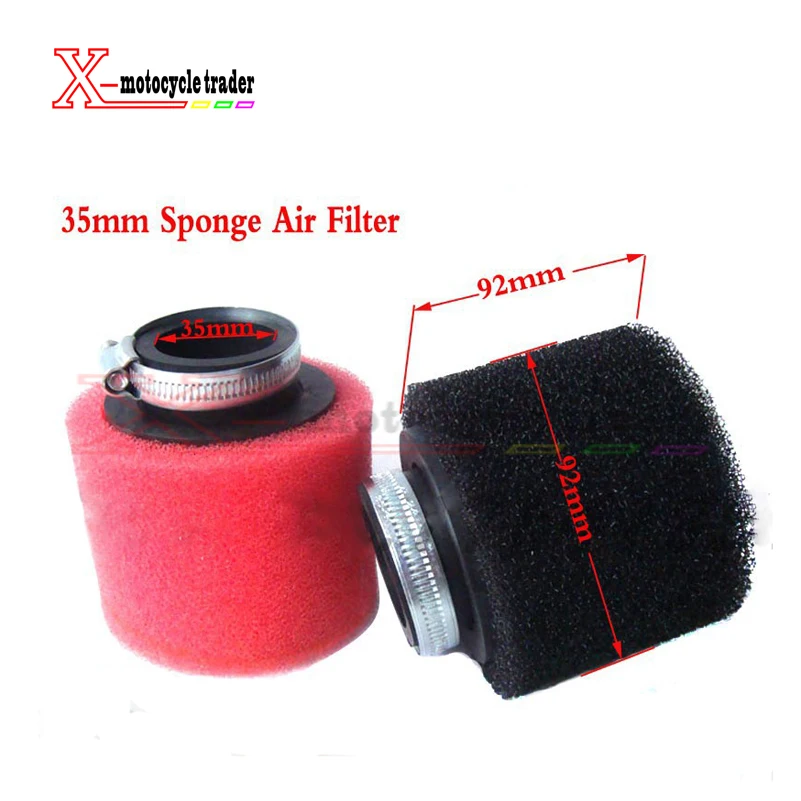 2 layer 35mm Sponge air filter for 110CC engine dirt bike/monkey biake/ATV parts Air filter for