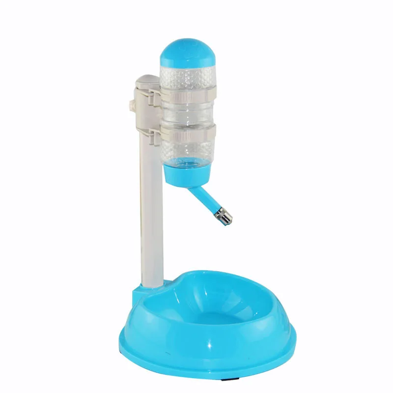  Automatic Pet Cat Dog Water Drinker Dispenser Stand Feeder Bottle Plastic Drinking Fountain Food Dish Pet Supplies (3)