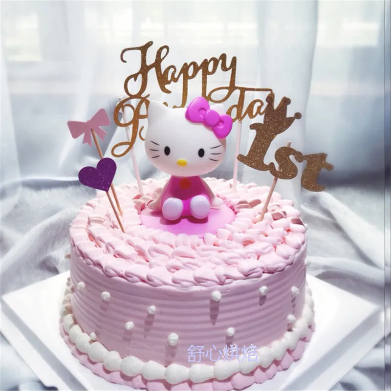 Girls Toys Hello Kitty Birthday Cake Topper Birthday Favors Fun