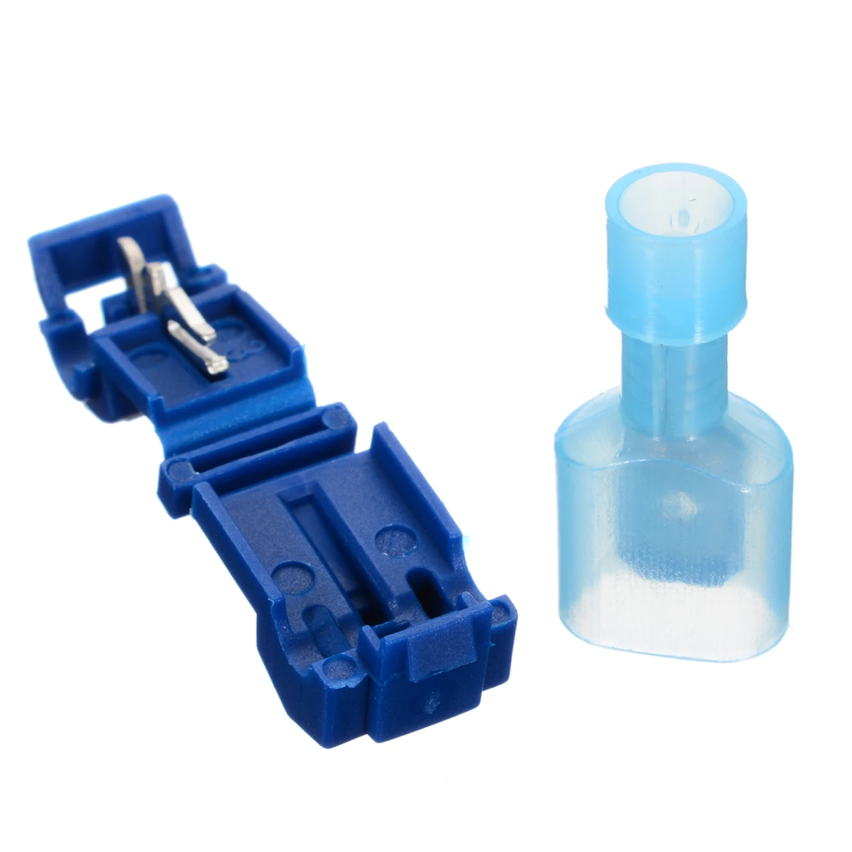 40pcs/lot T-Taps & Male Insulated Wire Cable Connector Terminals Mini Blue Quick Splice Scotch Lock Terminal Crimp