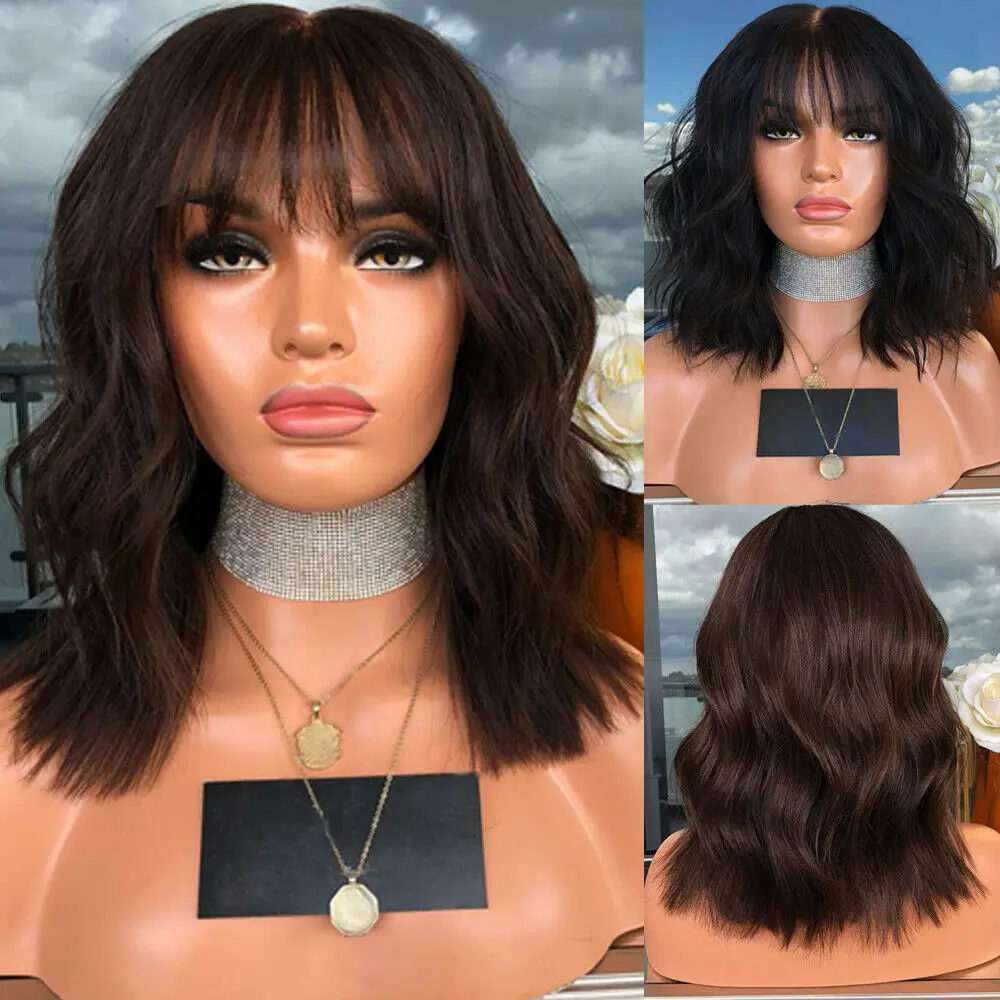 

Bob Curly Lace Front Human Hair Wigs For Black Women With Baby Hair Glueless Pre Plucked Brazilian Remy Short Bob