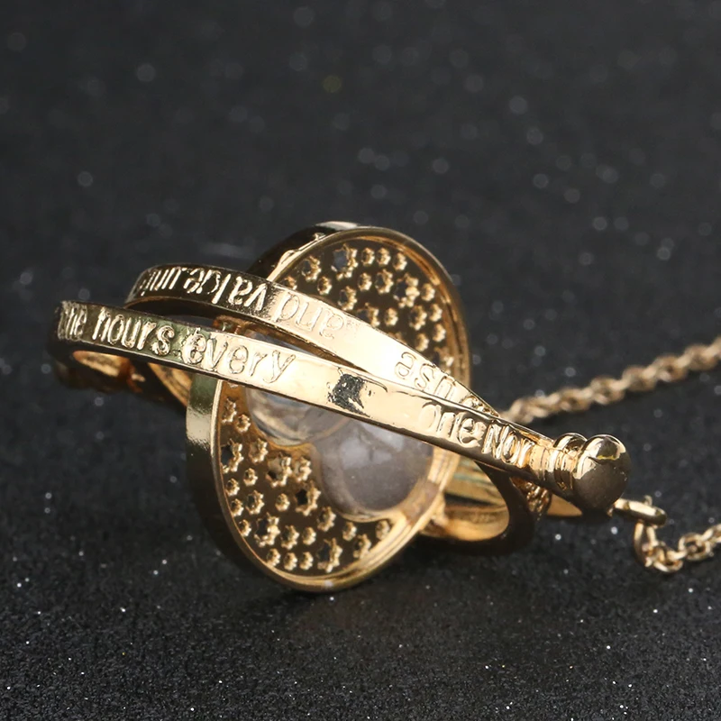 Высокое качество ожерелье Тернер времени песочные часы Гермиона Грейнджер золотой цвет кулон Мода Винтаж горячий фильм ювелирные изделия оптом