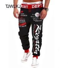 Pantalones de los hombres weatpants joggers de Hip Hop pantalones hombres pantalones casuales de moda de impresión pantalones streetwear pantalones hombre