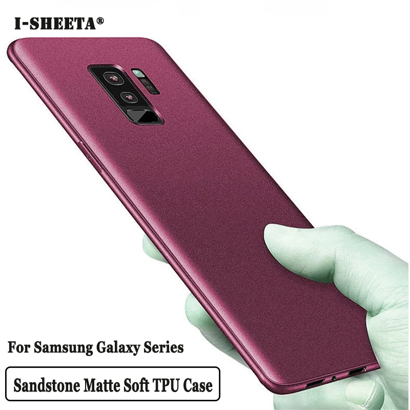 Мягкий матовый ТПУ чехол для Samsung Galaxy S8 S9 A8 A6 Plus S6 S7 Edge силиконовый резиновый Note 8 9 J4