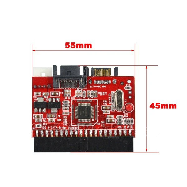 Kebidumei 2 в 1 адаптер SATA-IDE в SATA конвертер 40 pin 2," дюймовый драйвер жесткого диска Поддержка ATA 133 100 HDD CD DVD