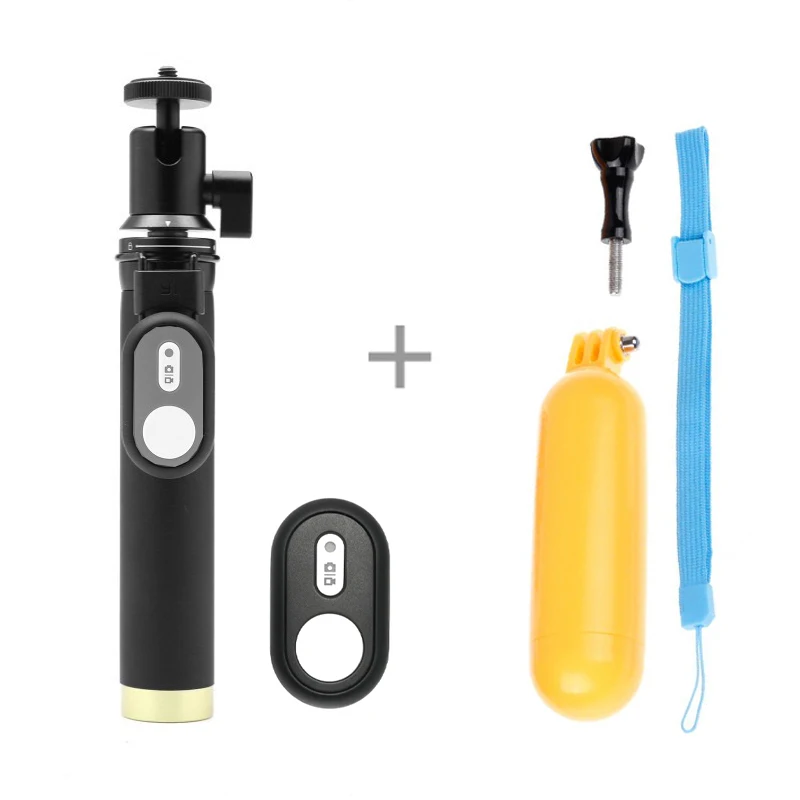 

Xiaomi yi Bluetooth Monopod Remote Control Selfie Stick + floaty monopod Tripod for original Xiaomi YI xiao yi 4k 2 Camera
