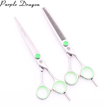 

7" Purple Dragon 440C Hair Cutting Scissors Haircut Thining Shears Salon Hair Scissors Professional Hairdressing Scissors Z1121