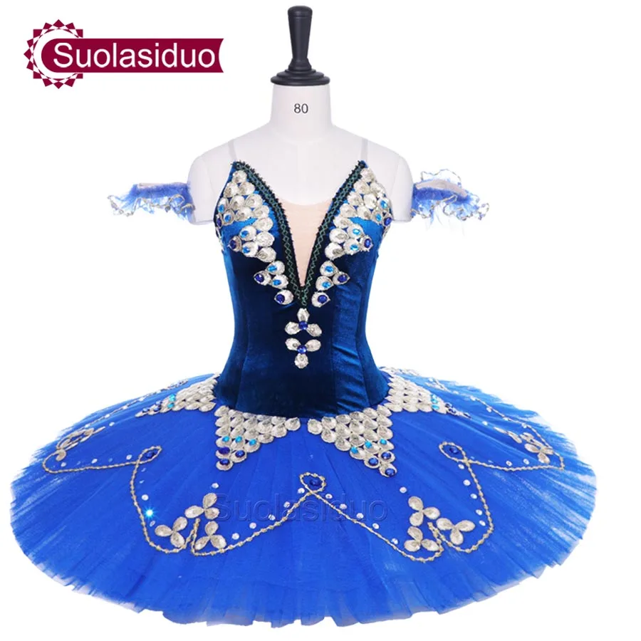 New Arrival Blue Adult Ballet Tutu Stage Wear Women Dance Competition Costumes Girls Skirt Children Dresses | Тематическая одежда
