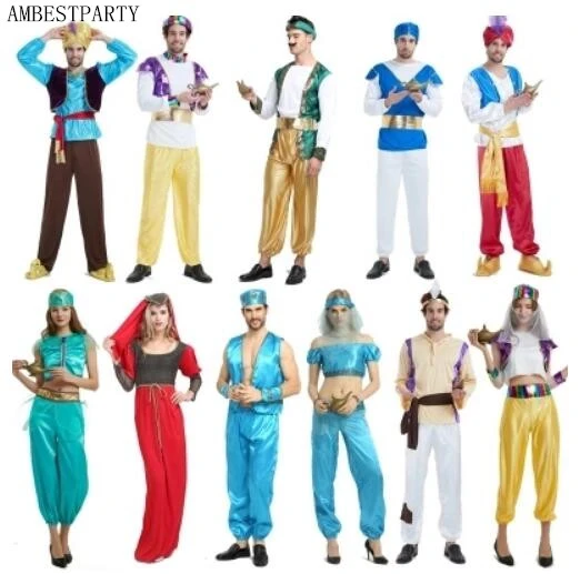 Disfraces de Aladdín para niños, disfraz de príncipe árabe, conjunto de  chaleco y pantalones, ropa de fiesta de Halloween - AliExpress