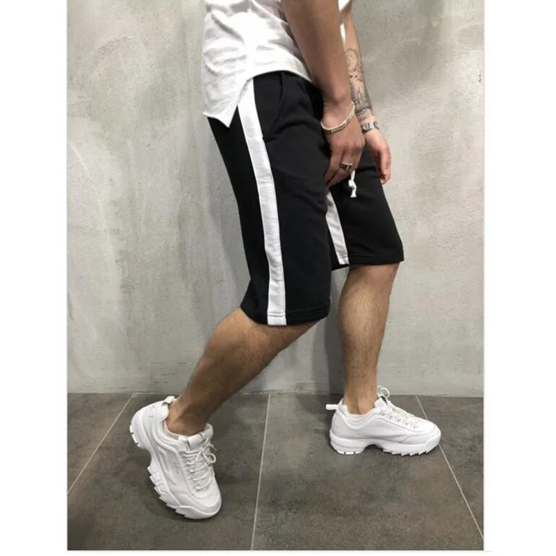 

Summer New Hit Color Taped Design Casual Short Pants