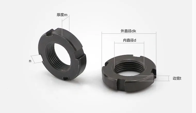 Круглый замок из углеродистой стали M60/M56/M55/M52/M50/M48/M45/M42/M40/M39/M36/M35/M33/M30 M12 круглый с