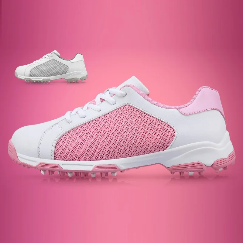 

Pgm Mesh Breathable Women Golf Shoes Lightweight Fixed Nail Non-slip Shoes Sneakers For Woman Athletics Shoes D0474