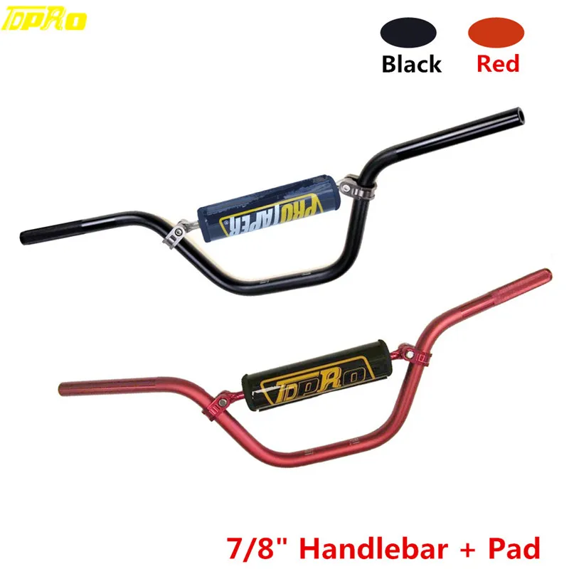 TDPRO 7/8" 22mm Motorcycle Handlebar Handle Round Bar Pad Guidon Moto