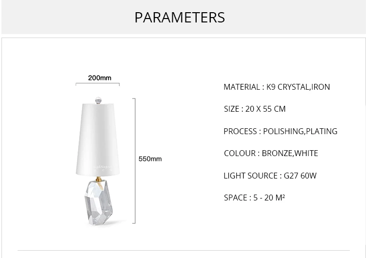 DX Modern Crystal Led Table Lamp (1)